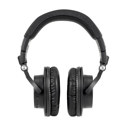audio-technica, FONE DE OUVIDO AUDIO-TECHNICA PROFISSIONAL P/MONITORAMENTO SEM FIO- ATH-M50XBT2, Preto glide