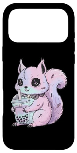 �p�X�e���S�X Kawaii Creepy Cute ���X × Boba Tea | Pastel Goth Design �X�}�z�P�[�X iPhone 17 Pro Max �p
