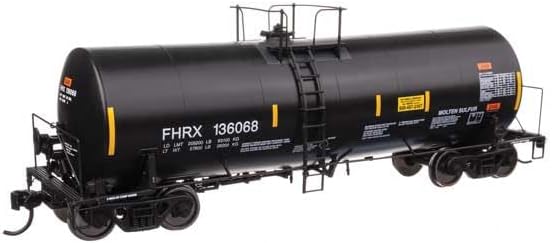 Walthers Proto 920-100056 HO Scale 40' Trinity 14,000-Gallon Molten Sulfur Tank Car - Ready to Run - First Union FHRX #136068