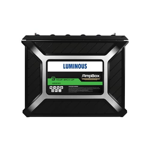 Image of Luminous Ampbox AB18060 Gel Battery for Home, Office & Shops | Tall Tubular Battery | 3hr Backup | Maintenance Free | German Technology | Durable & Reliable | 60 Months Warranty by Luminous