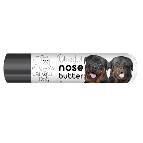 Image of The Blissful Dog Rottweiler Nose Butter for Dry, Cracked Skin, Lick-Safe Dog Nose Balm with Moisturizing Shea Butter, Almond, Olive, and Essential Oils, Pet Supplies, Uncented, 0.15 oz.