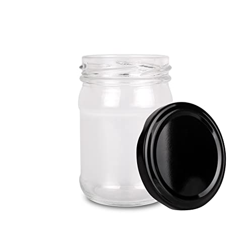 Image of Clear mushroom jar, food Storage Containers,Jar For Spice & pickel, honey, jam Pack of (12)