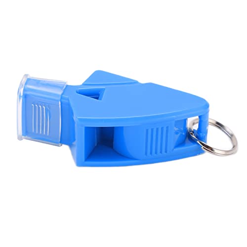 Silbato para baloncesto plástico con lanyard azul oscuro miniatura 3