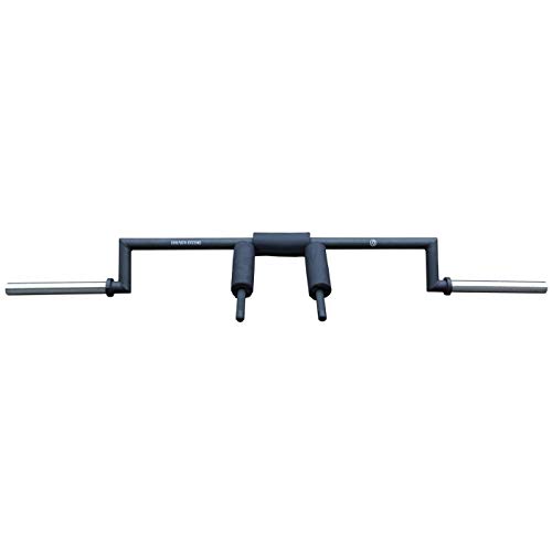 Strength Shop Riot Olympia-Safety Squat Bar - natürlich geformte Griffstücke - 2.26m Heavy Duty 22kg OSSB Langhantel mit Nackenpolster - Kniebeugen - Rated to 350kg