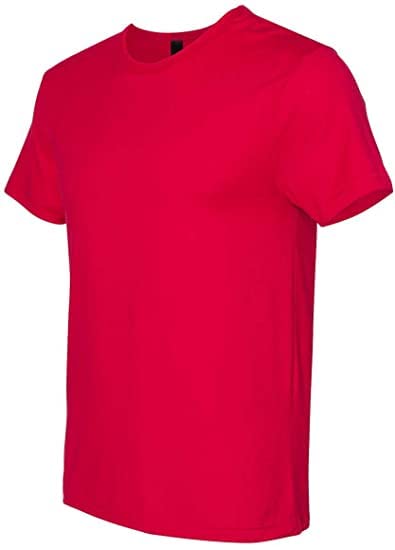 HanesMens Modal Elevated Triblend T-Shirt |Premium Reinforced Bound Collar |Cotton Blend Tshirt - Solid Red Triblend Small