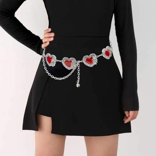 Western Turquoise Chains Waist for Women Boho Turquoise Chain Belt Dresses Jeans Waist Belt Boho Jewelry Accessorie2