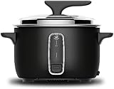 Royal Swiss Premium Professional - Fornello di riso, grande capacità, 10 litri, 3000 W, antiaderente, passaggio automatico, colore nero immagine