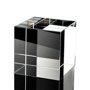 Lxxoz 1 Stück Kristallglas Prisma Würfel 40mm