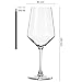 Glasmark KROSNO 1992 Weißweingläser - Transparent - Spülmaschinengeeignet - 6er Set - 470 ml
