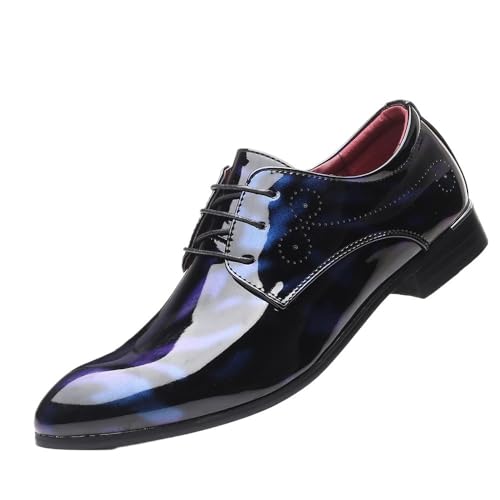 Men's Dressy Suit Tuxedo Metal Shoelaces Weeding Prom Derby Shoes Breathable Comfortable Business Oxford Shoes