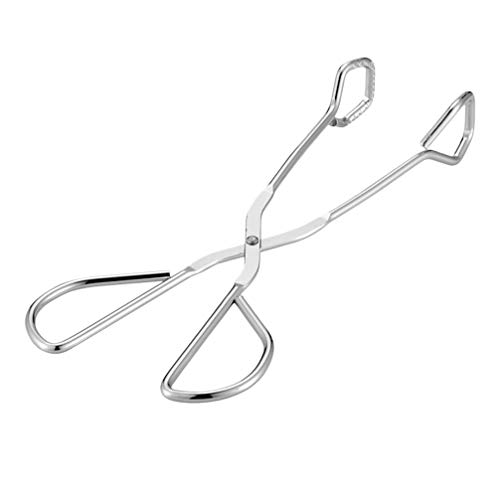 Cabilock Kitchen Tongs Stainless Steel Cooking Tongs Food Tongs Non- Slip Serving Tongs Buffet Tongs Bread Clip Pastry Clamp for Cooking Grilling Salad Steak Fish 29cm