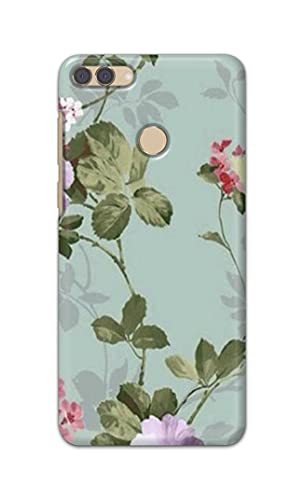 Image of Printed Hard Back Cover Case for Huawei Y9 2018 Back Cover (Floral Painting) -1302