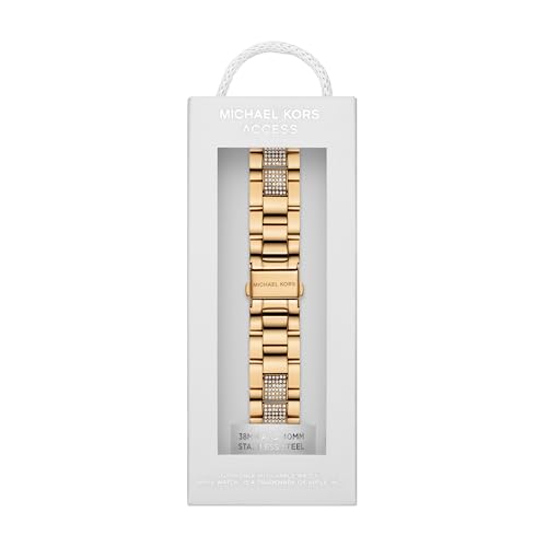 Image of Michael Kors Band for Apple Watch; Stainless Steel Smart Watch Bands for Women; Compatible with Apple Watch 38mm, 40mm, 41mm