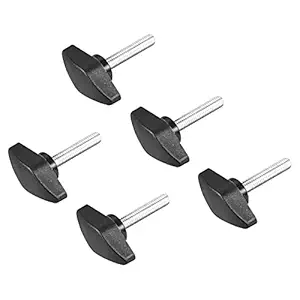 METALLIXITY Clamping Handle Screw Knobs (M6x30mm) 5Pcs, Metal T-Shape Grip - for Housing Construction, Lathe Machine, Industry Equipment