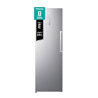 Hisense FV354N4BIE Freezer Verticale con display LED, Total No frost, 274 L, Inox