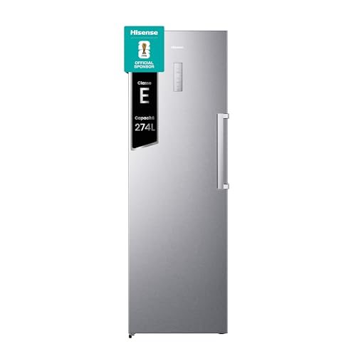 Hisense FV354N4BIE Freezer Verticale con display LED, Total No frost, 274 L, Inox