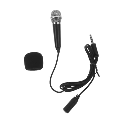 WEKADRIN Microfono Portatile Miniaturizzato per Smartphone e Laptop Microfono Vocale per Cantare e Registrare Senza Alimentazione Esterna Compatibile con App Canto e Video Piccolo e