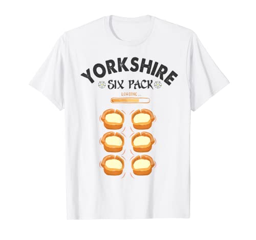 Yorkshire Six Pack Idea For Men & Yorkshire Pudding T-Shirt