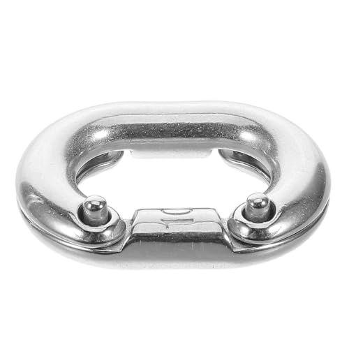 ABOOFAN Heavy Duty Stainless Steel Chain Link Connector Openable Quick Connect Coupler for Reliable Secure Fastening and Easy Releasing in Industrial and Outdoor Use