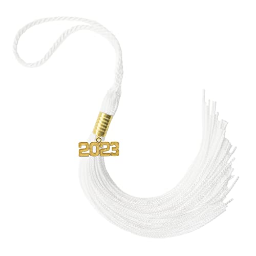 Tassel Depot 2023 White Graduation Tassel - Every School Color Available - Made in USA