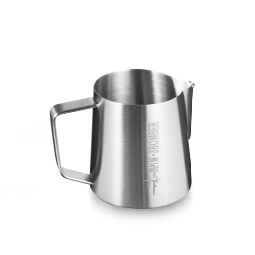 MHW-3BOMBER Espresso Milk Frothing Pitcher Steaming Pitcher Stainless Steel Milk Coffee Cappuccino Latte Art Barista Cup 20oz/600ml (Sanding) P5136S-OS