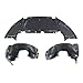 Parts N Go Fender Liner & Lower Engine Under Cover Set w/Clips For 2012-2014 Focus SE Front Driver & Passenger Side Left Right FO1228119 FO1249160 FO1248160 CP9Z8310A AM5Z16102A AM5Z16103A