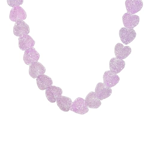 Sweeaau Colorful Love Candy Resin Collarbone Necklace Unique Design Lightweight Fashion Neck Chain Jewelry Women Fashionable Candy Themed Necklace Sweeaau Colorful Love Candy Resin Collarbone Necklace Unique Design Lightweight Fashion Neck Chain Jewelry Women Fashionable Candy Themed Necklace