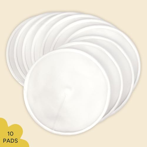 Image of Nintara Baby Reusable Nursing Pads - Pack of 10 with Laundry Bag