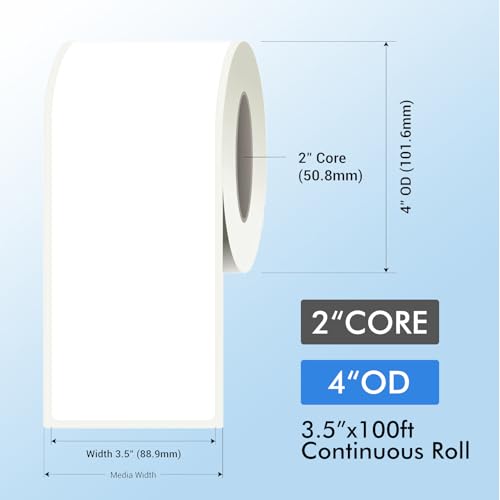 Étiquette en papier continu 89mm pour optimiser l'organisation de vos colis d'expédition