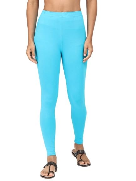 Image of Robinbosky Premium Stretchable Cotton Ankle Legging for Women | Suitable for Formal wear & Casual wear | High-End Elastic Makes The Leggings Squat Proof and Durable for Travel, Yoga, & Workout.