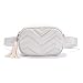 Stylish Quilted Waist Fringe Fanny Packs Belt Cross body Shoulder Bag Purse For Travel