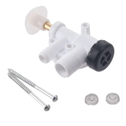Image of RV Toilet Water Valve Kit, Polymer Construction Accessories Assembly Replacement Fit for Sealand, for EcoVac, for VacuFlush Toilet Models