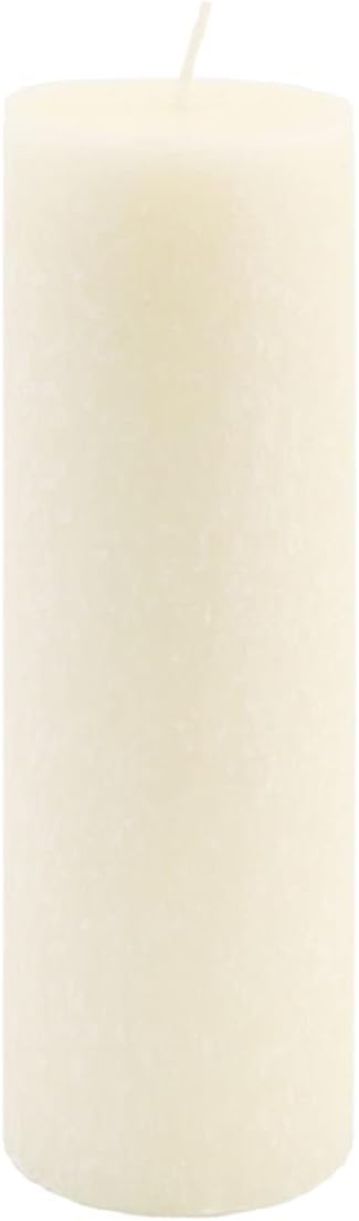 Root Candles Unscented Pillar Candles Beeswax Enhanced Textured Timberline™ Pillar Candle, 3 x 9-Inch, Ivory