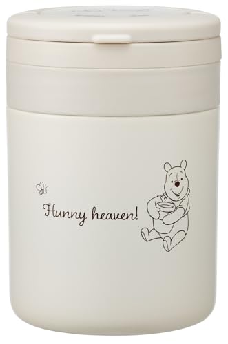 スケーター(Skater) 保温 保冷 スープジャー 300ml 折りたたみハンドル付 ディズニー くまのプーさん シンプルロゴ LJFO3-A