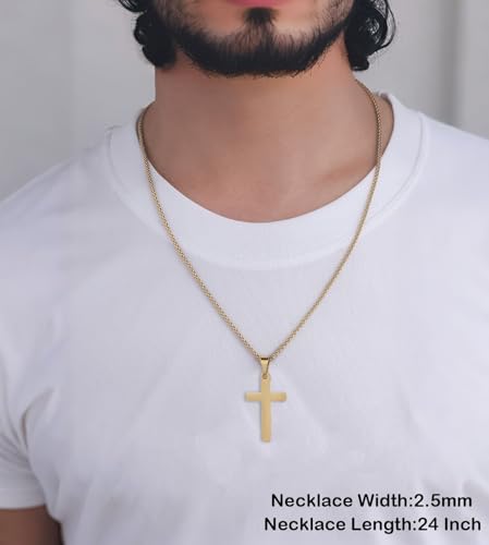 2.5mm/4mm Gold Wheat Chain for Men Women, Mens Stainless Steel Chain Necklace Jewelry, 16-26 Inches4