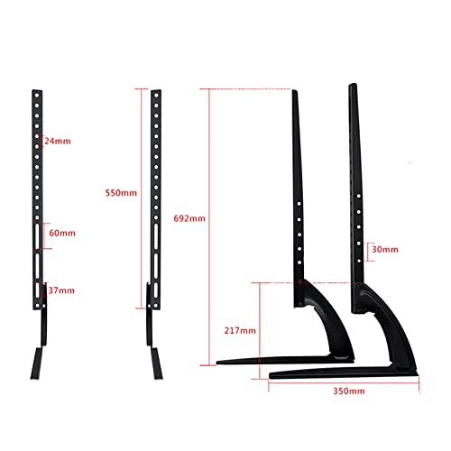 Support de montage TV ultra robuste charge 99 lbs pour grands écrans de salon - 4
