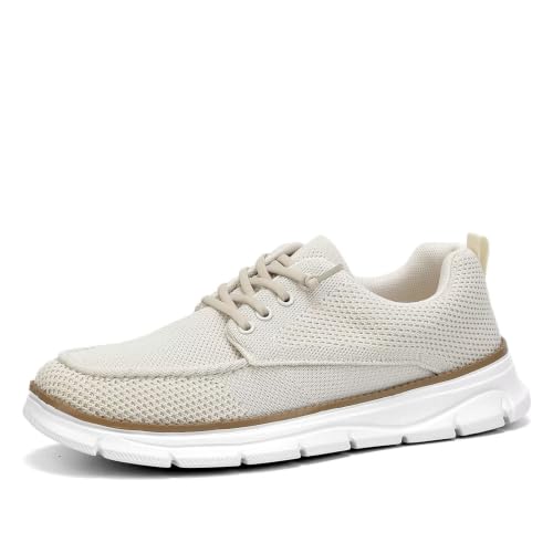 Image of Mens Casual Slip-on Loafers Shoes Non Slip Boat Shoes Sneakers Mesh Business Oxfords Work Driving Lightweight Comfortable Soft Sole Walking