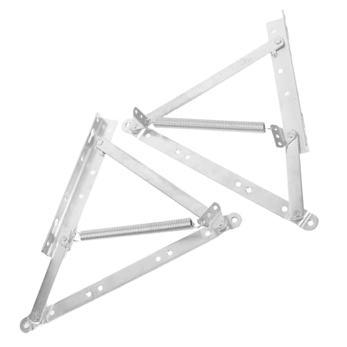Operitacx Triangular Spring Hinge for Door Metal Gate Hinge for Folding Sofa Bed Frame Lid Support Easy Installation