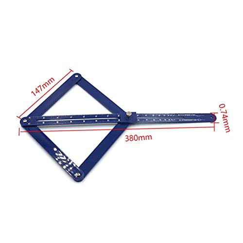 Buscador de ángulos multiángulo madera 380mm miniatura 5