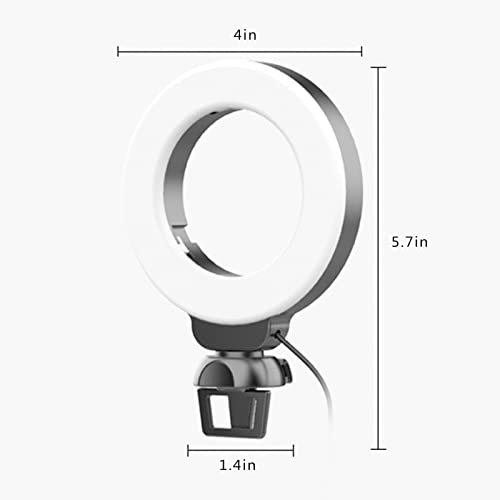 FOWEJK Ringlicht, Videokonferenzbeleuchtung, LED-Clip-Live-Licht, geeignet für Live-Broadcast, Remote-Arbeit, Notebook… – Bild 3