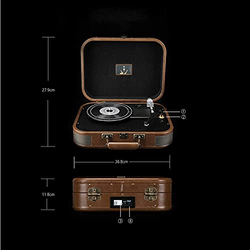 Tourne-Disque Vinyle Tourne-Disque 3 Vitesses avec Haut-parleurs stéréo intégrés, Valise Vintage Portable USB-/SD… - Les Beatles, Paul McCartney, John Lennon, RIngo Starr, George Harrison Tourne-Disque Vinyle Tourne-Disque 3 Vitesses avec Haut-parleurs stéréo intégrés, Valise Vintage Portable USB-/SD… – Image 7