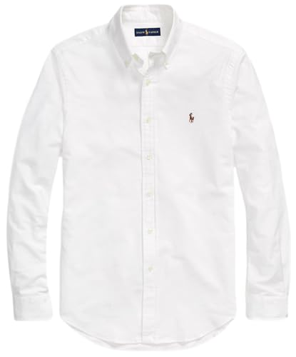 POLO RALPH LAUREN Men's Long Sleeve Slim Fit Oxford Button Down Shirt