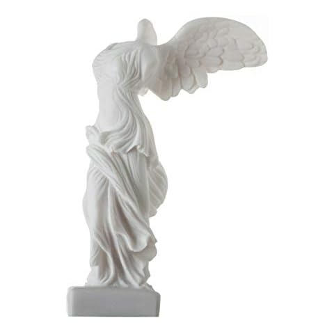 BeautifulGreekStatues Ancient Ruins Louvre Museum Winged Victory Nike of Samothrace Figurine 7.8 Inches Cover