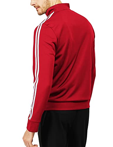 H2H Mens Active Slim Fit Track Lightweight Jacket Zip-up Long Sleeve