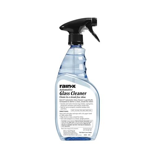 Image of Rain-X Auto Glass Cleaner (680 ml) | Streak-Free Windshield & Mirror Cleaner | Safe for Tinted Glass | Removes Dirt, Bugs & Smoke Film | Car Glass Cleaning Spray