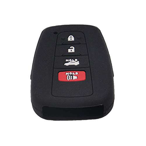 Funda de silicona para llave Toyota Highlander Corolla carcasa mando coche 4 botones 5