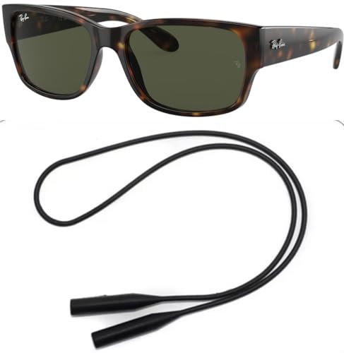 Ray-Ban RB4388 Sunglasses Bundle: RB 4388 710/31 Havana Green and Universal Anti-slip Silicone Leash2