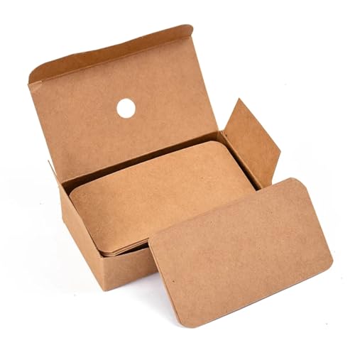 Cartes vierges en papier kraft x600 pour étiquettes et fiches de révision