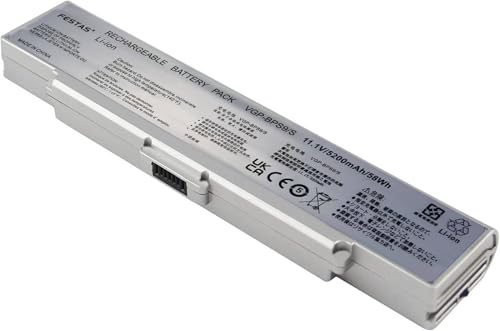 Batterie VGP-BPS9 pour ordinateur Sony Vaio VGN-CR VGN-AR FESTAS 6 cellules