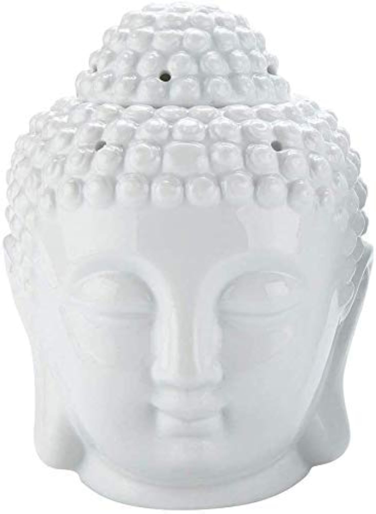 Unscented White Buddha Face Tea Lights Candle